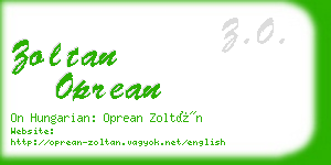 zoltan oprean business card